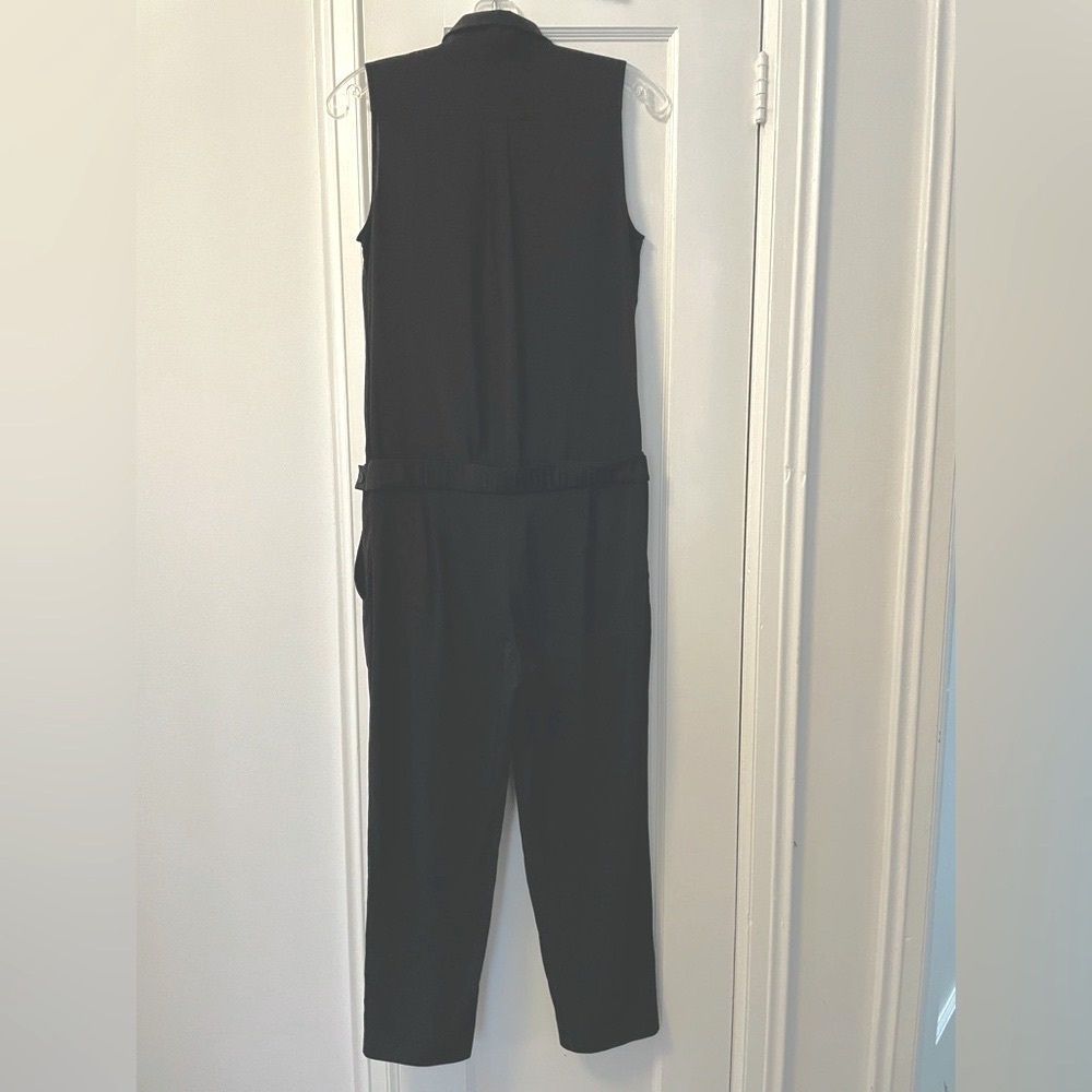 Theory Black Button-Front Jumpsuit - Picture 3 of 5